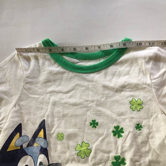 Bundle Disney Bluey Cat & Jack Girls Shamrock Graphic Prints Shirts Size S 6/7 - Picture 6 of 16